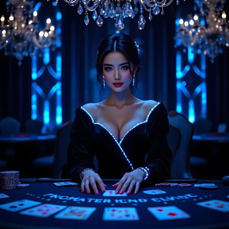 Dealer profesional bermain Andar Bahar di studio live uang888